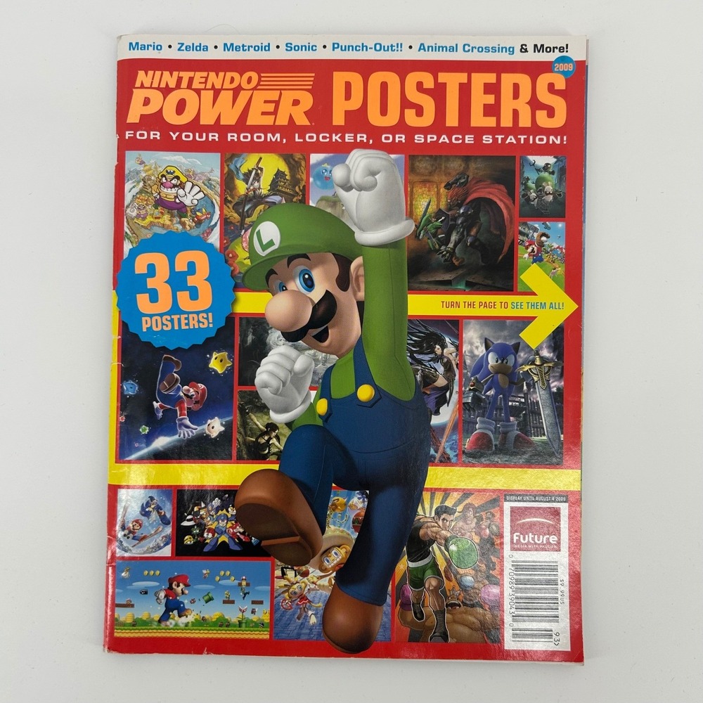 Nintendo Power Posters 2009 Magazine 33 Posters Rare Complete
